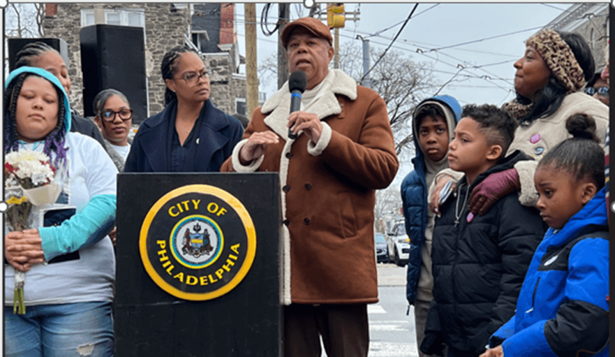 Sen Williams and Rep Cephas at Jayanna’s street naming event (Dec/2025)